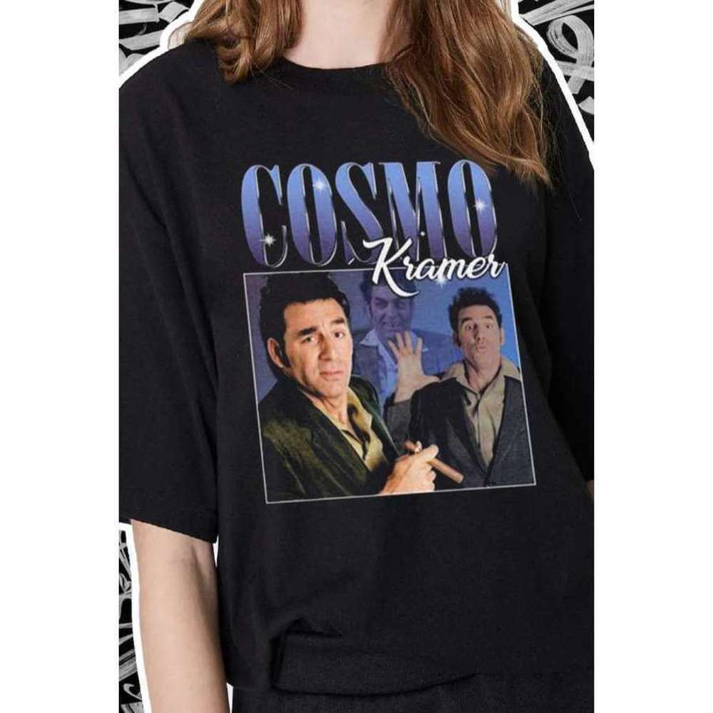 Cosmo Kramer Seinfeld Series TV Show Retro Fan Graphic Tee T-Shirt
